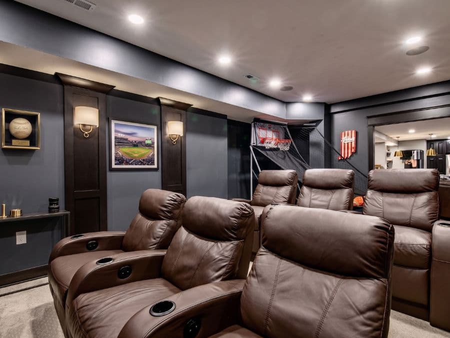 Basement Finishing - East Village townhouse, kids' play room with LVP flooring