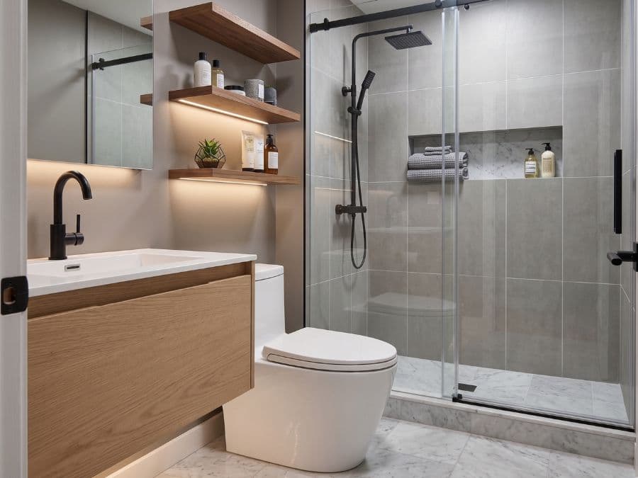 Bathroom Remodeling - Lower East Side condo, full gut, floating vanity