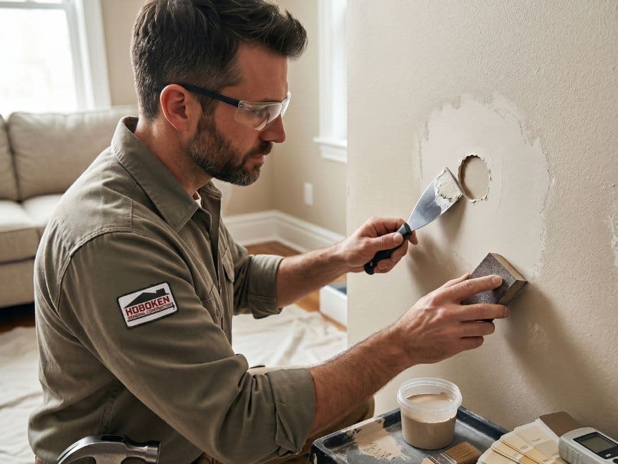 East Village Handyman - drywall hole repair and paint match