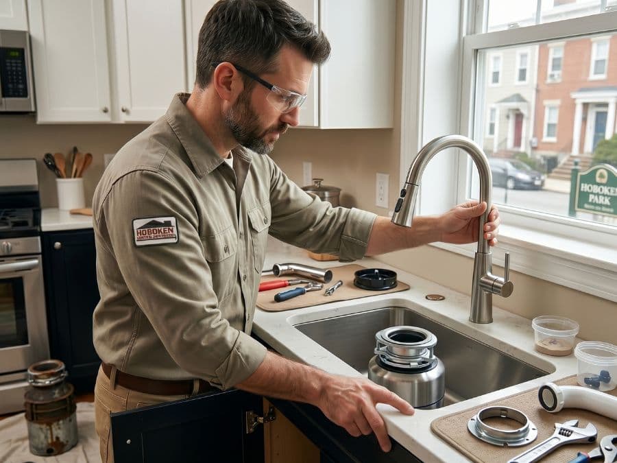 East Village Handyman - kitchen faucet and disposal swap