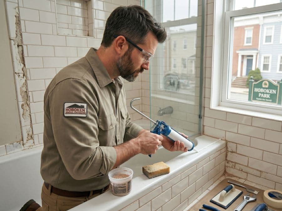 East Village Handyman - bathroom regrout and resealing