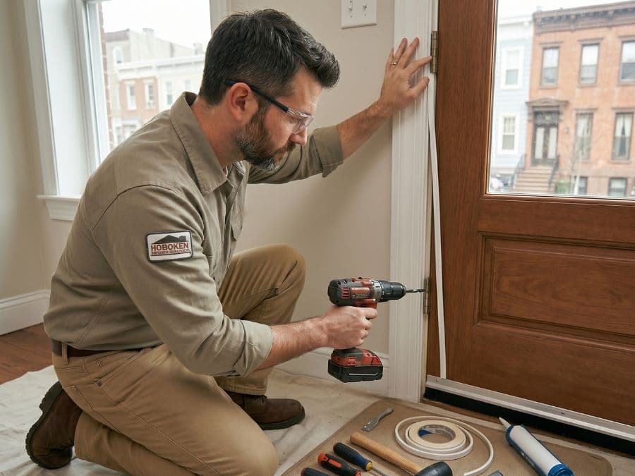East Village Handyman - door re-alignment and weather sealing