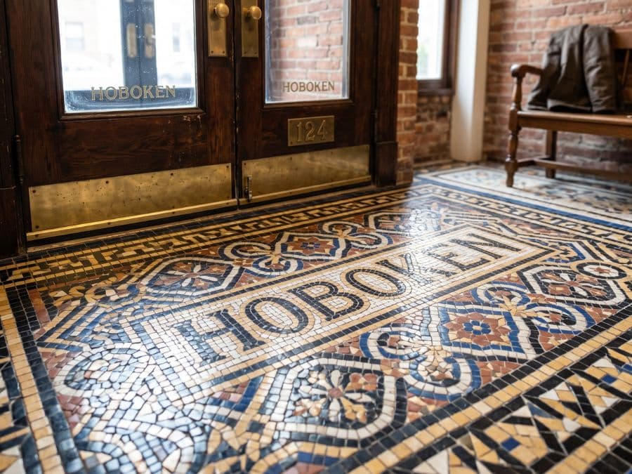 Tile Work - East Village entryway, custom mosaic floor